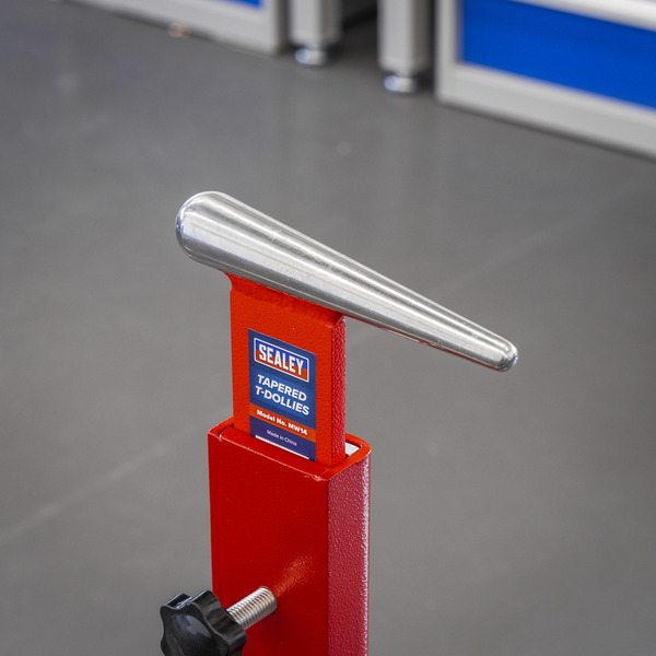 Sealey MW14 Tapered T-Dollies for Sheet Metal Forming