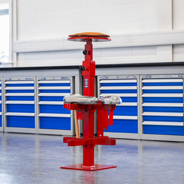 Sealey Metal Shaping Station for holding T-Dollies & Sandbags