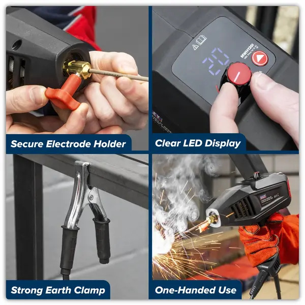 Sealey MWH120I Handheld MMA/ARC Inverter Welder 120A