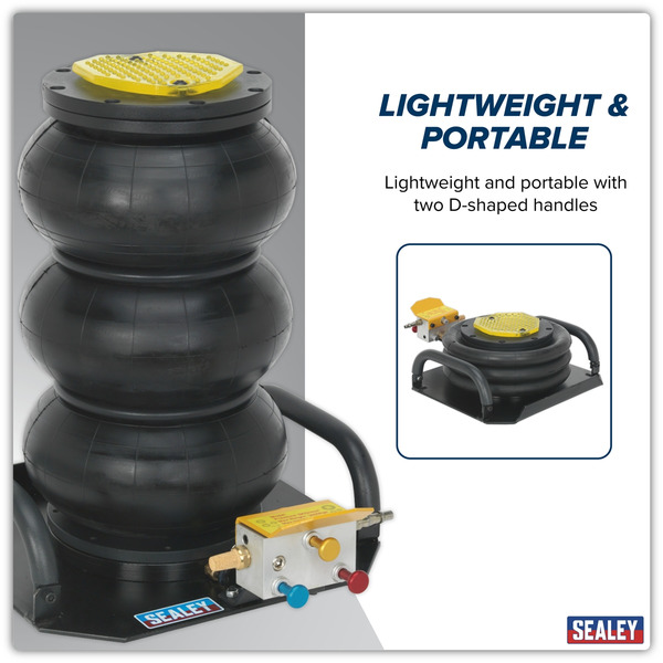 Sealey PAFJ3S Premier Air Operated Fast 3-Stage Jack 3 Tonne