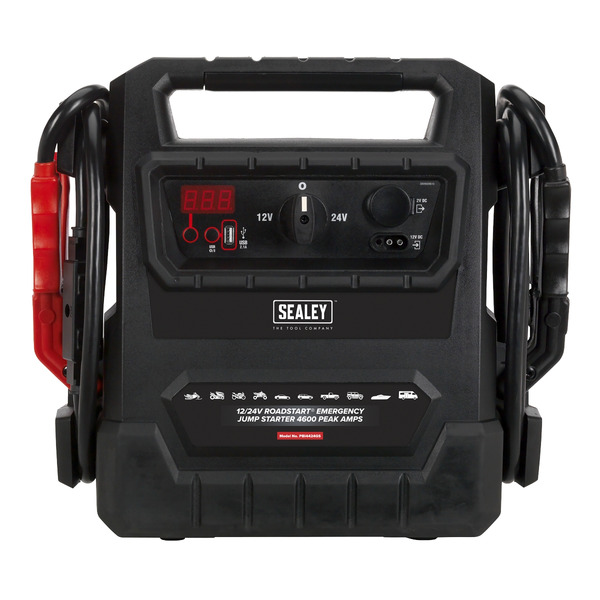 Sealey 12/24V RoadStart® Emergency Jump Starter 4600 Peak Amps