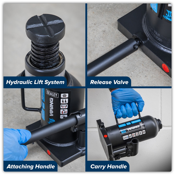 Sealey PBJ12S Viking Bottle Jack 12 Tonne
