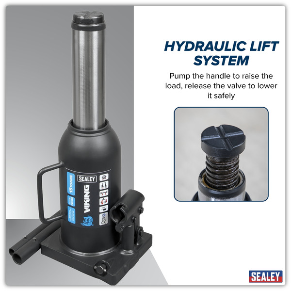 Sealey PBJ15S Viking Bottle Jack 15 Tonne