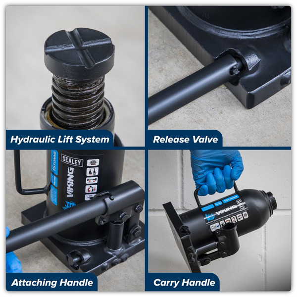 Sealey PBJ15S Viking Bottle Jack 15 Tonne