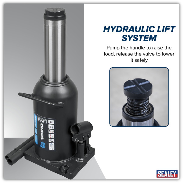 Sealey PBJ20S Viking Bottle Jack 20 Tonne