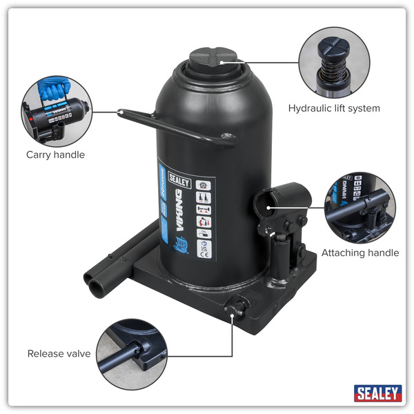 Sealey PBJ20S Viking Bottle Jack 20 Tonne