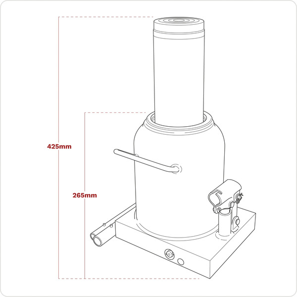 Sealey Viking Bottle Jack 50 Tonne