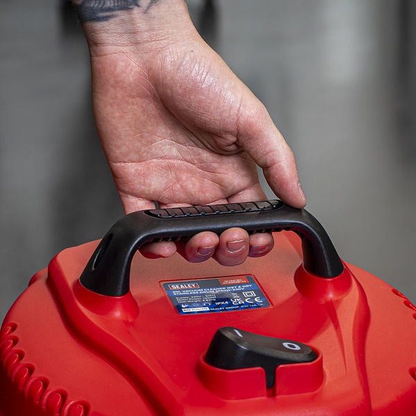 Sealey PC200SD 20L Vacuum Cleaner Wet & Dry Stainless Drum 1250W/230V