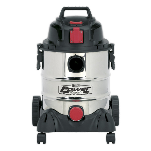 Sealey PC200SDAUTO Industrial Vacuum Cleaner Stainless Drum Auto Start 20L 1400W/230V