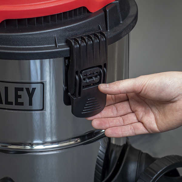 Sealey PC200SDAUTO 20L Industrial Vacuum Cleaner Wet & Dry with Stainless Drum & Auto Start 1400W/230V