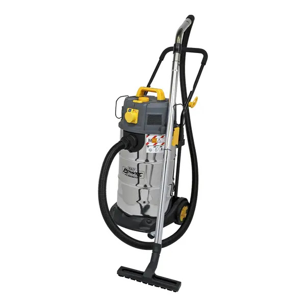 Sealey PC380M110V 38L M Class Dust-Free Vacuum Cleaner Wet & Dry Stainless Steel Drum 1100W/110V