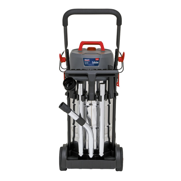 Sealey M Class Dust-Free Vacuum Cleaner Wet & Dry Stainless Steel Drum 38L 1500W/230V