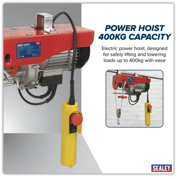 Sealey PH400 Power Hoist 400kg Capacity 230V