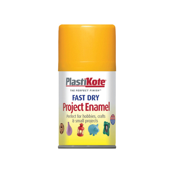 PlastiKote PKT107S Fast Dry Enamel Aerosol Sunshine Yellow 100ml