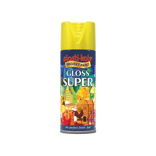 PlastiKote PKT1115 Gloss Super Spray Yellow 400ml