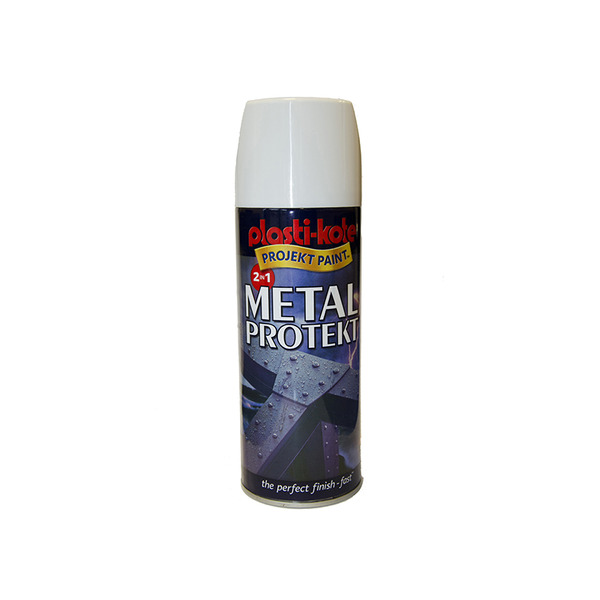 PlastiKote PKT1286 Metal Protekt Spray Gloss White 400ml