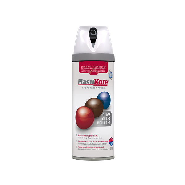 PlastiKote PKT21102 Twist & Spray Gloss White 400ml