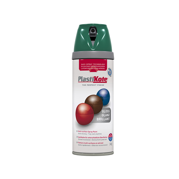 PlastiKote PKT21109 Twist & Spray Gloss Lawn Green 400ml