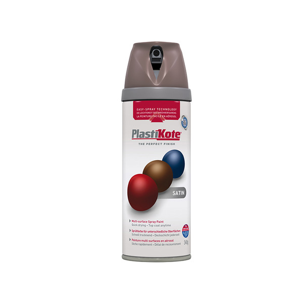 PlastiKote PKT22120 Twist & Spray Satin Cappuccino 400ml