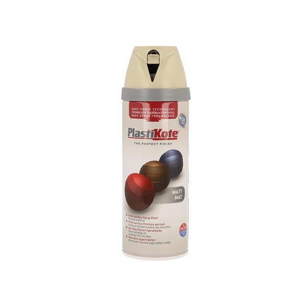 PlastiKote PKT23114 Twist & Spray Matt French Grey 400ml