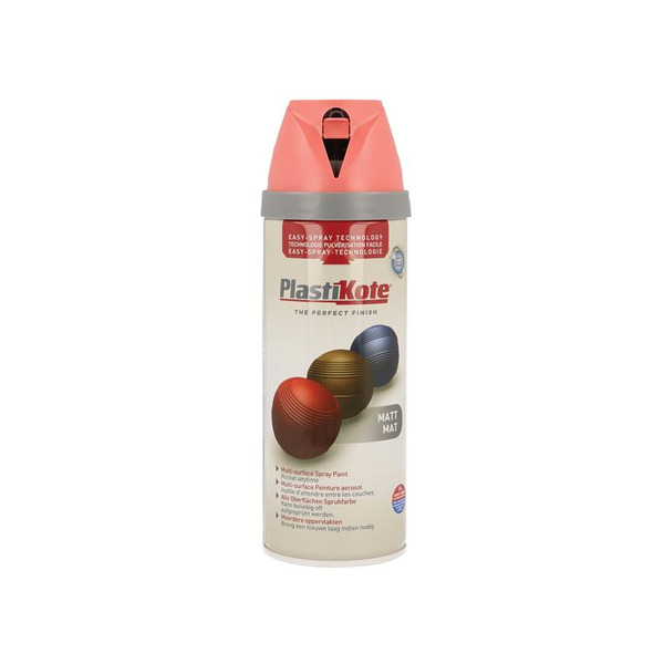 PlastiKote PKT23115 Twist & Spray Matt Dusty Coral 400ml