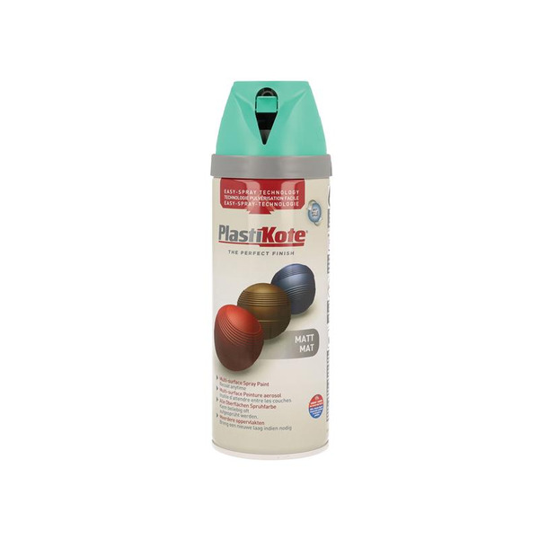 PlastiKote PKT23116 Twist & Spray Matt Classic Teal 400ml