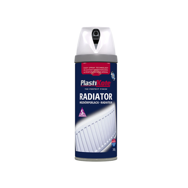 PlastiKote PKT26100 Twist & Spray Radiator Gloss White 400ml