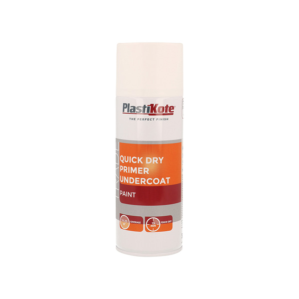 PlastiKote PKT71000 Trade Quick Dry Primer Spray White 400ml