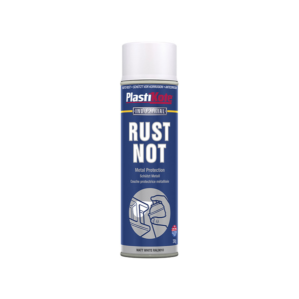 PlastiKote PKT782 Rust Not Spray Matt White 500ml