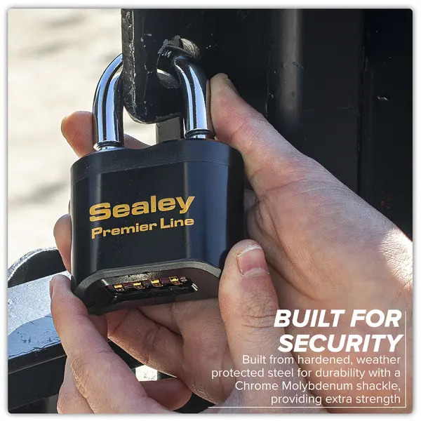 Sealey PL603 Premier&trade; Steel Body Combination Padlock 62mm