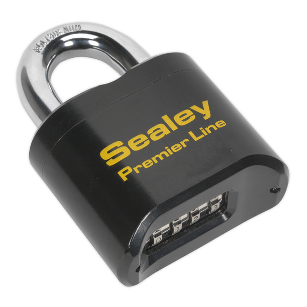Sealey PL603 Premier&trade; Steel Body Combination Padlock 62mm