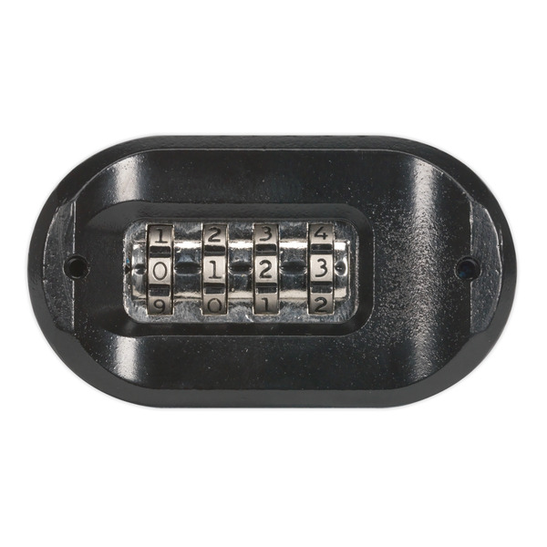 Sealey PL603L Premier&trade; Steel Body Combination Padlock Long Shackle 62mm