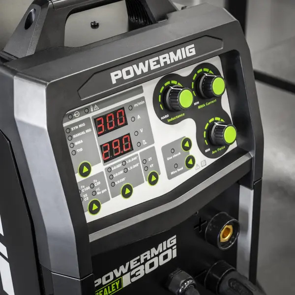 Sealey POWERMIG300i 300A Professional Gas/Gasless MIG/TIG/MMA Inverter Welder 400V 3ph
