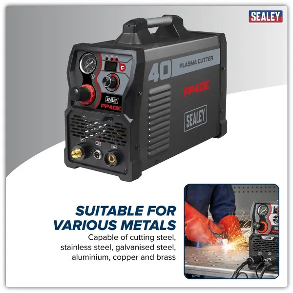 Sealey PP40E Plasma Cutter Inverter 40A 230V