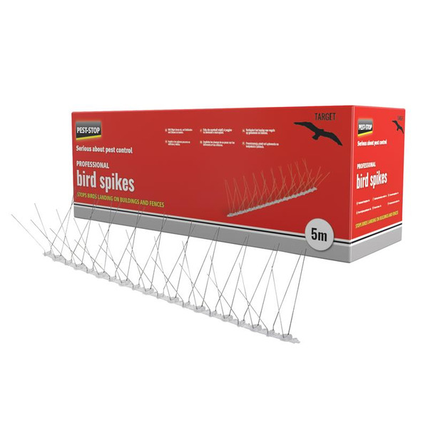 PRCPSPBS10 Pest-Stop (Pelsis Group) Professional Bird Spikes 50cm Metal Strips (Pack 10)