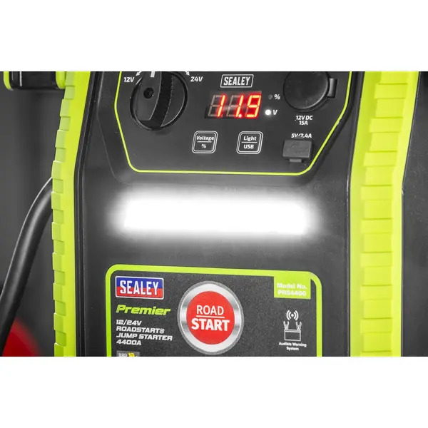 Sealey PRS4400 Premier 12/24V RoadStart&reg; Jump Starter 4400A Peak Amps