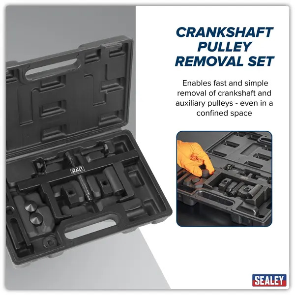 Sealey PS997 Crankshaft Pulley Removal Tool Set 12pc