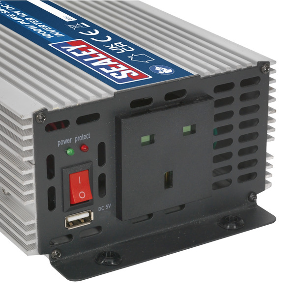 Sealey Pure Sine Wave Power Inverter 1000W 12V