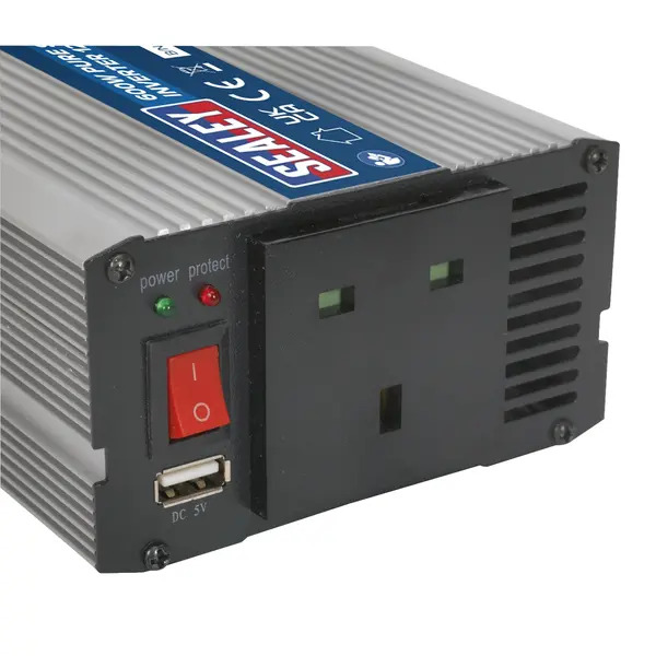 Sealey PSI600 Pure Sine Wave Power Inverter 600W 12V