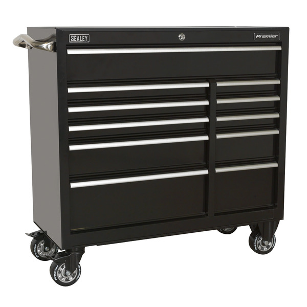 Sealey Premier™ Heavy-Duty Extra-Wide Rollcab 11 Drawer 1055mm - Black