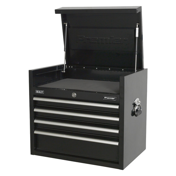 Premier™ Heavy-Duty Topchest 4 Drawer 660mm - Black