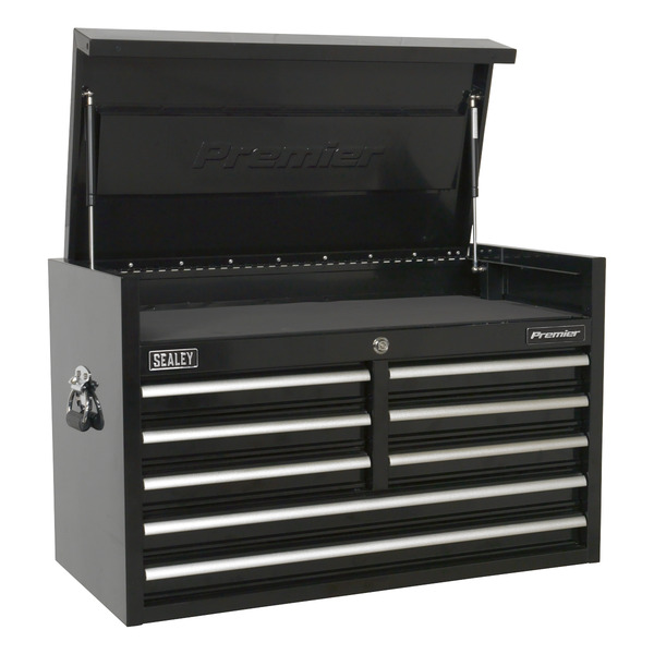 Sealey Premier™ Heavy-Duty Topchest 915mm 8 Drawer - Black