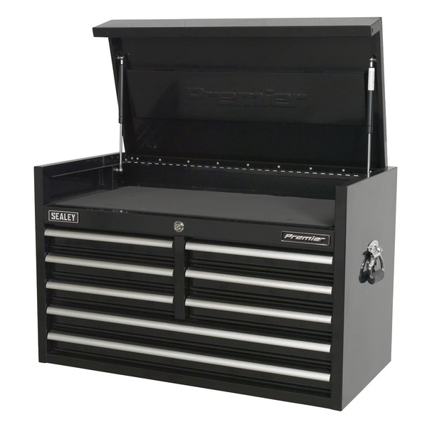 Sealey Premier™ Heavy-Duty Topchest 915mm 8 Drawer - Black
