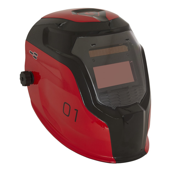 Sealey PWH1 Auto Darkening Welding Helmet Shade 9-13 - Red