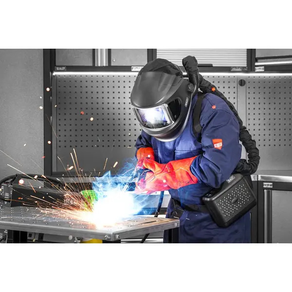 Sealey PWH618 Auto Darkening Welding Helmet with TH3 Powered Air Purifying Respirator (PAPR)
