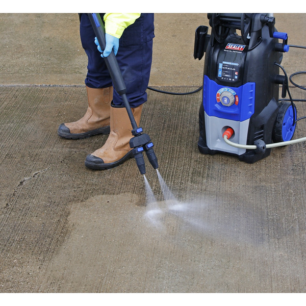 Sealey Twin Pump Pressure Washer with TSS & Rotablast® Nozzle 150bar 2500W/230V