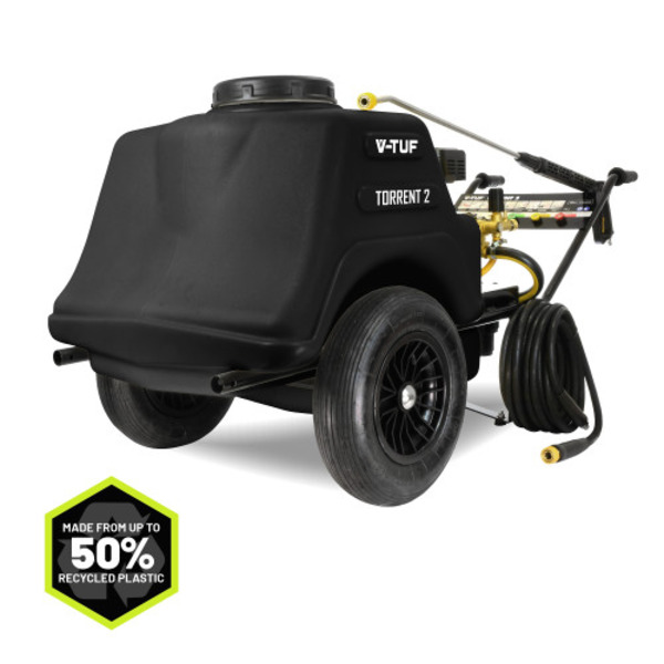 V-TUF HDC140 - 110v Professional Cold Electric Site Pressure Washer with cage frame - 1750psi, 100Bar, 8L/min
