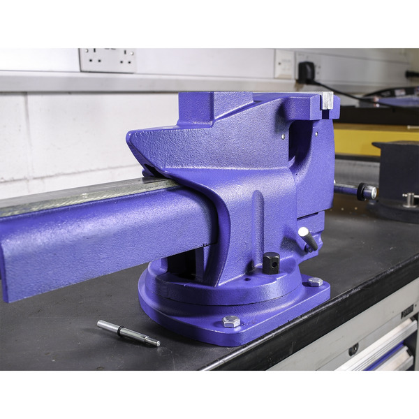 Quick Action Cast Iron Vice with Swivel Base 150mm