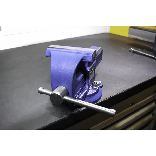 Sealey QAVE125 Quick Action SG Iron Vice with Swivel Base 125mm