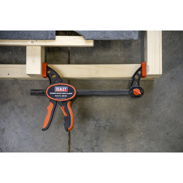 Sealey QBC1502 Quick Bar Clamp Set 150mm 2pc